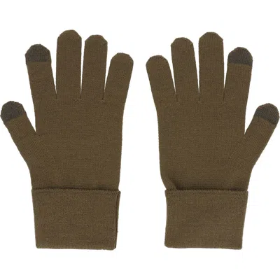 Givenchy Merino Wool Gloves In Green
