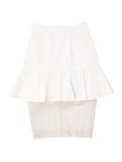 Pre-owned Givenchy Mesh Accents Mini Skirt In Neutrals