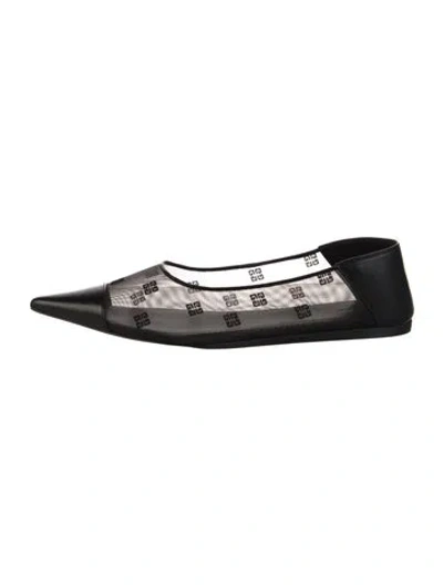 Pre-owned Givenchy Mesh Ballet Flats W/ Tags In Black
