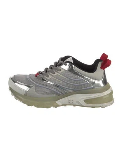 Pre-owned Givenchy Mesh Chunky Sneakers In Silver