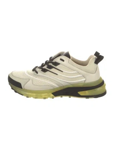 Pre-owned Givenchy Mesh Embroidered Accent Athletic Sneakers In Neutral