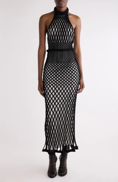 Givenchy Mesh Halter Neck Dress In Multi