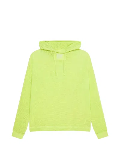 Givenchy Mesh Hoodie In Green