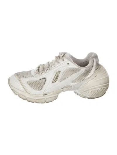 Pre-owned Givenchy Mesh Mesh Accents Athletic Sneakers In White