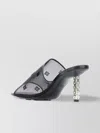Givenchy G-cube 70 Leather And Mesh Mules