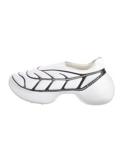 Pre-owned Givenchy Mesh Printed Sneakers In White