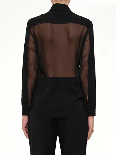 Givenchy Mesh Shirt In Black