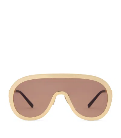 Givenchy Metal Curve Sunglasses In Neutral