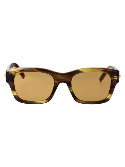 Givenchy Metal Havana Sunglasses In Brown