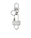Givenchy Metal Padlock Key Ring In Gray