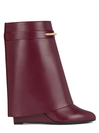Givenchy Metal Pinch Wedge Heels - 9cm Height In Rosso