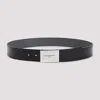 Givenchy Adjustable Reversible Metal Shape Belt In Black