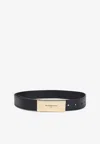 Givenchy Adjustable Belt Gold-tone Buckle In Black