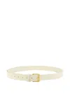 Givenchy Metal-tip Leather Belt In White