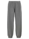 Givenchy Metallic Logo Joggers In Gray