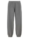 Givenchy Metallic Logo Joggers In Gray