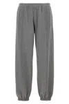 Givenchy Logo Metallic Joggers With Elastic Waistband In Gray