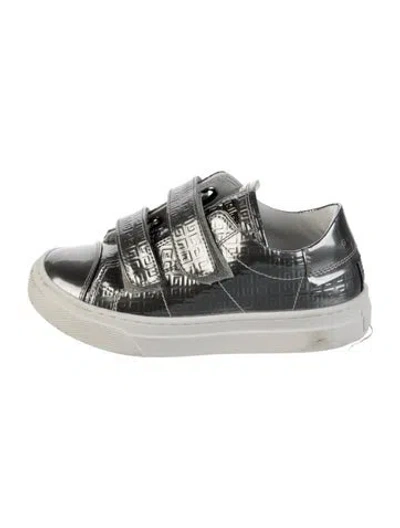 Pre-owned Givenchy Babies' Metallic Low Top Sneakers In Metallic/silver