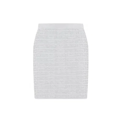 Givenchy Metallic Skirt For Women In Silver