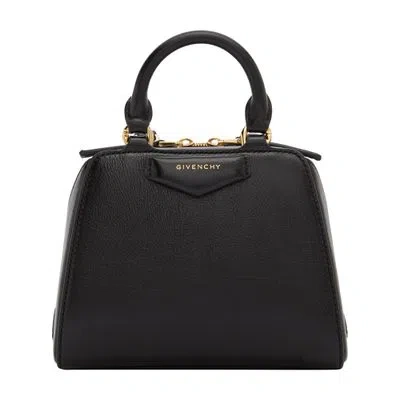 Givenchy Micro Antigona Cube Bag In Leather In Black
