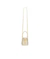 Givenchy Micro Shark Lock Bucket Bag In Satin With Strass In Nude