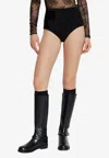 Givenchy Micro Wool Shorts In Black