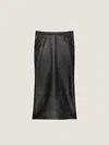 Givenchy Mid-length Kick Back Skirt In Nappa Leather
