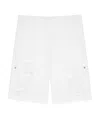 Givenchy Mid-rise Denim Shorts In White