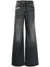 Givenchy Black 5-pocket Style Wide Jeans In Black