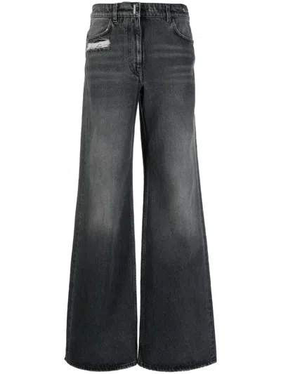 Givenchy Black 5-pocket Style Wide Jeans