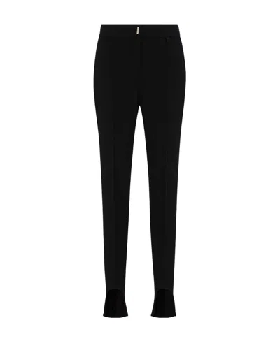 Givenchy Mid-rise Slim-leg Trousers In Black