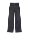 Givenchy Jean Oversize En Denim Avec Patches In Black