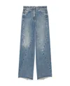 Givenchy Jean En Denim Oversize Avec Coutures Apparentes In Blue