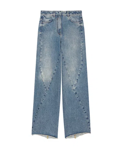GIVENCHY GIVENCHY VINTAGE EFFECT WIDE-LEG JEANS