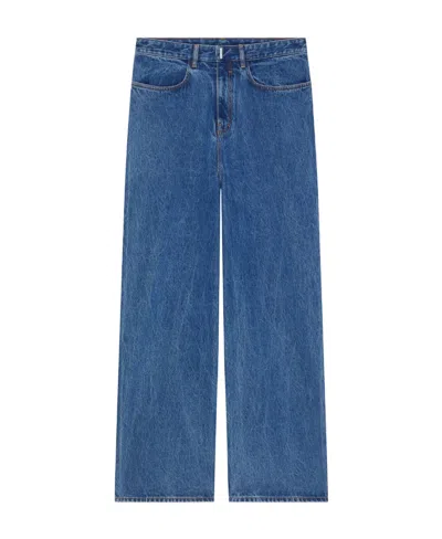 Givenchy Mid-rise Wide-leg Jeans In Blue