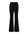Givenchy Mid-rise Wool Flared Pants In Black