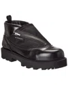Givenchy Leather Workboot Slip On Sneakers With Chunky Sole In Black