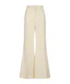 Givenchy White Linen Wide Leg Pant In White