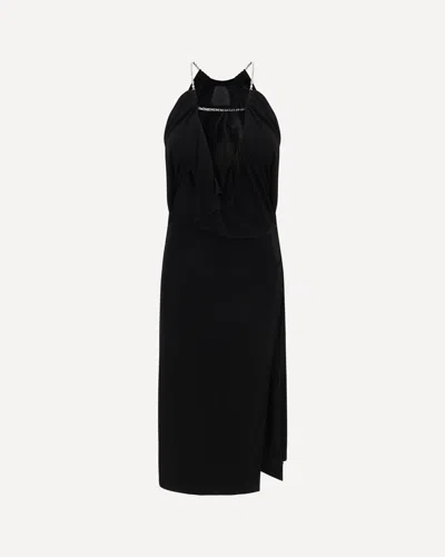 GIVENCHY MIDI DRESS WITH HALTER NECKLINE