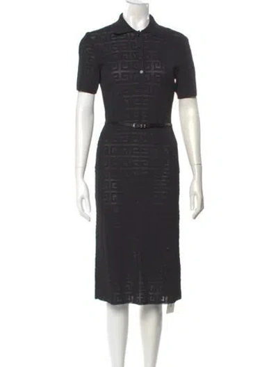 Pre-owned Givenchy Midi Length Dress In Gray