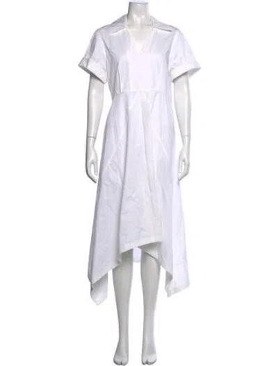Pre-owned Givenchy Midi Length Dress In White