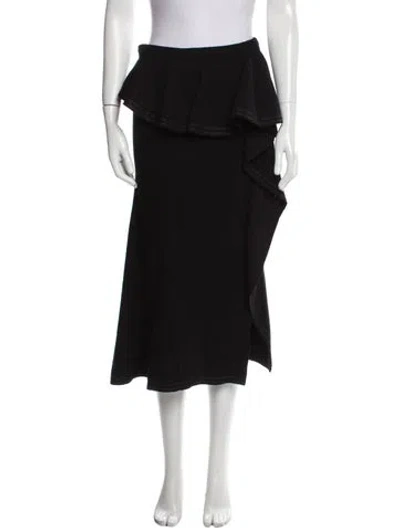 Pre-owned Givenchy Midi Length Skirt In Black