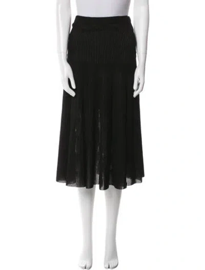 Pre-owned Givenchy Midi Length Skirt In Black