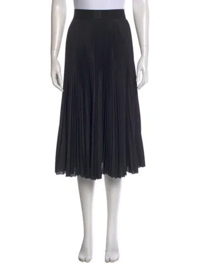Pre-owned Givenchy Midi Length Skirt In Black
