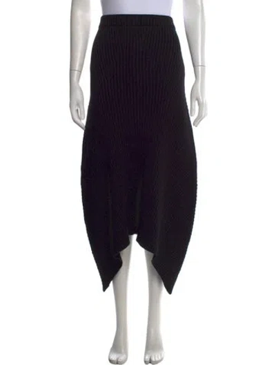 Pre-owned Givenchy Midi Length Skirt In Black