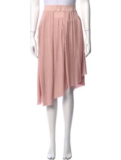 Pre-owned Givenchy Midi Length Skirt In Pink