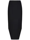Givenchy Asymmetric Skirt In Wool And Mohair In Black
