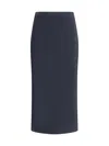 Givenchy Women Midi Skirt With Pleated Detail In Black