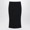 Givenchy Mid-length Kick Back Skirt In Cady In Black