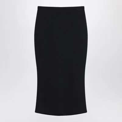 GIVENCHY GIVENCHY MIDI SKIRT WITH PLEATS ON THE BACK